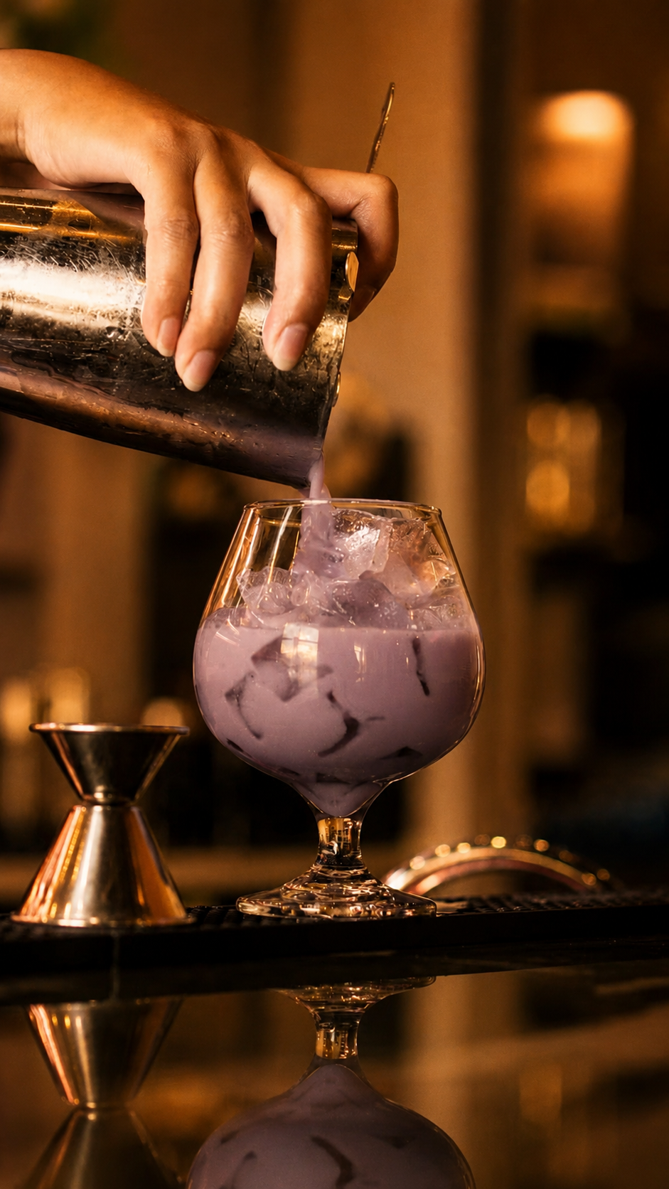 Cocktail signature Vui en préparation